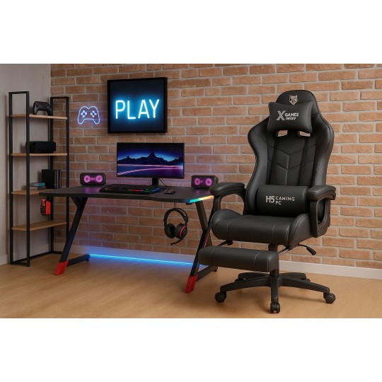 Fekete gamer szék