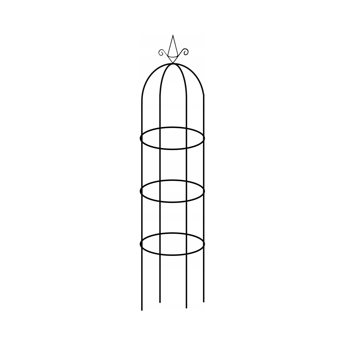 Oszlopos kerti pergola OBELISK 40 x 40 x 190 CM