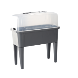 Elegáns üvegházi asztal fedéllel 76 x 38 x 83 cm ANTRACIT