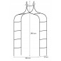 Kerti pergola 150 x 37 x 240 CM rögzítéssel