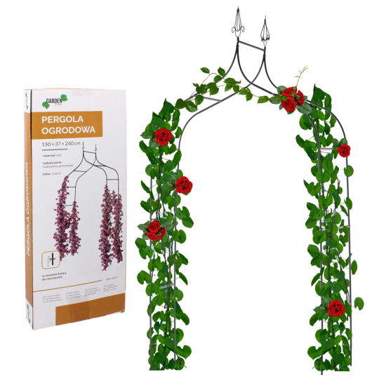 Kerti pergola 150 x 37 x 240 CM rögzítéssel