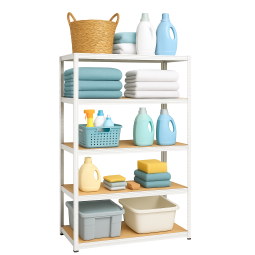 Fém raktári állvány RM01 – 5 polccal, 150×75×30 cm, teherbírás 875 kg