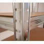 Fém raktári állvány RM01 – 5 polccal, 150×75×30 cm, teherbírás 875 kg