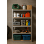 2 darab- Fém raktári állvány RM01 – 5 polc, 150×75×30 cm, teherbírás 875 kg