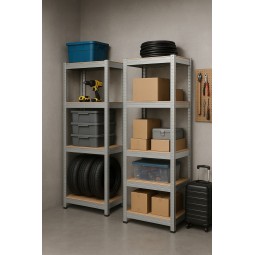 Keskeny fém állvány 180×40×40 cm | 5 polcos | Teherbírás 875 kg | Csavarmentes