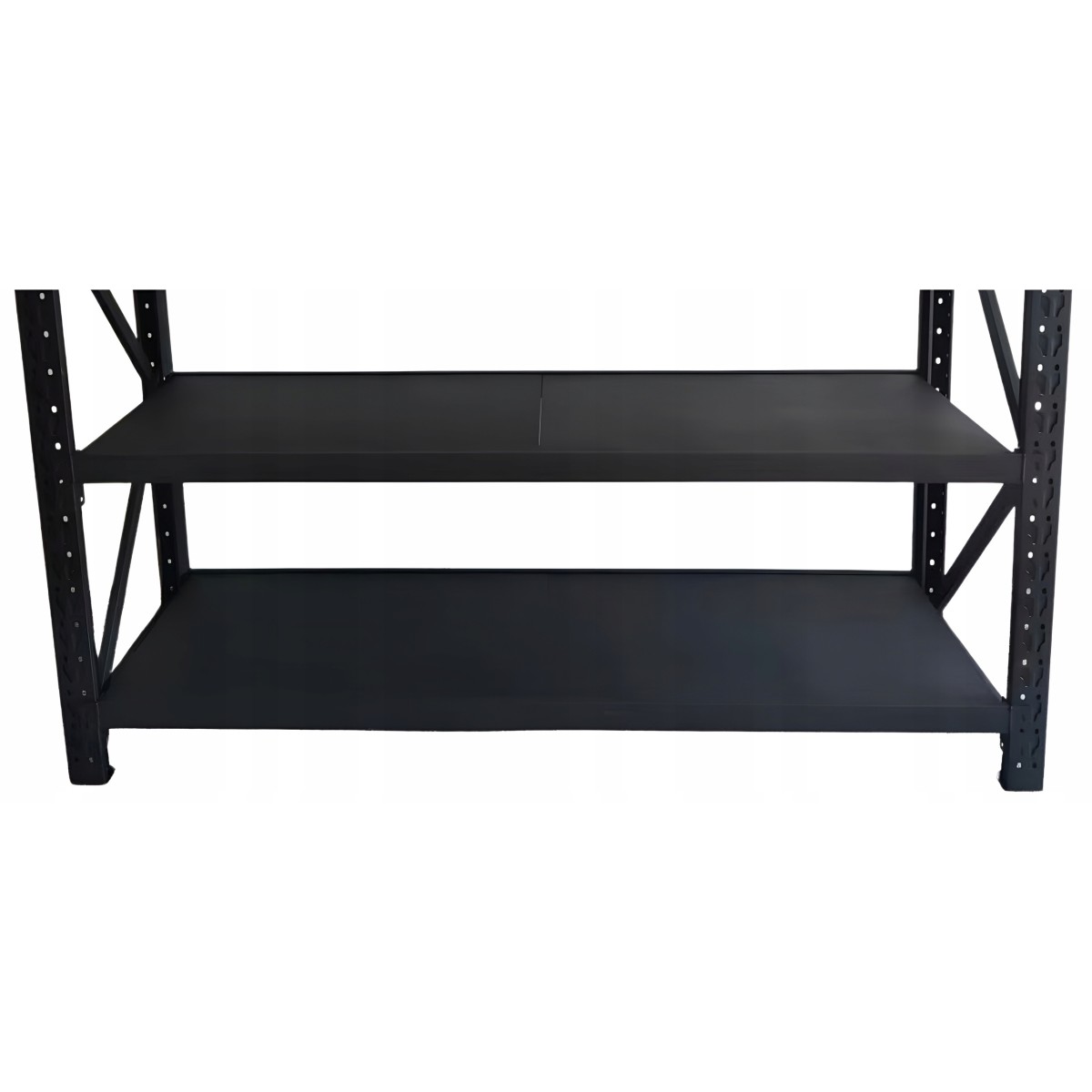 Professzionális raktári fémállvány RM03–4, 4 polcos, 200×200×50 cm, teherbírás 800 kg