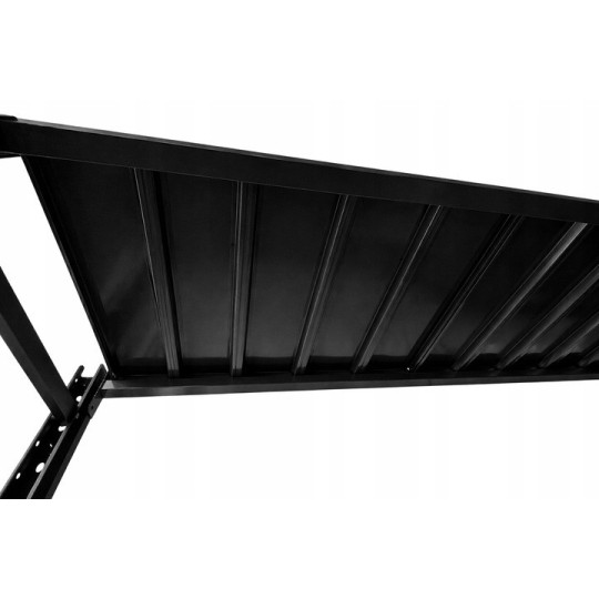 Professzionális raktári fém állvány RM03 – 4 polcos, 200×200×60 cm, teherbírás 800 kg
