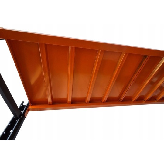 Professzionális raktári fémállvány RM04 – 4 polc, 200×200×50 cm, teherbírás 1000 kg