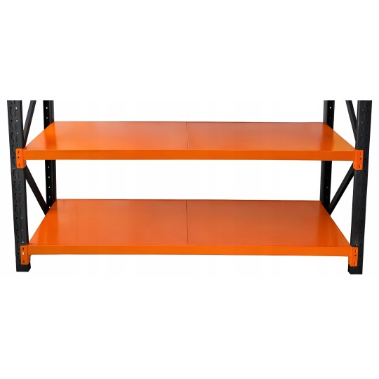 Professzionális raktári fém állvány RM04 – 4 polc, 200×200×60 cm, teherbírás 1000 kg