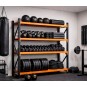 Professzionális raktári fém állvány RM04 – 4 polc, 200×200×60 cm, teherbírás 1000 kg