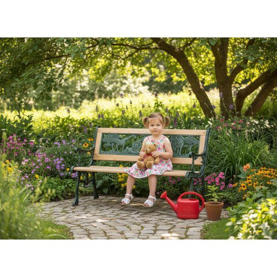 Mintás gyerekpad a kertbe 82 x 39 x 50 cm