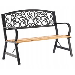 Elegáns kerti pad 120x56x87 cm