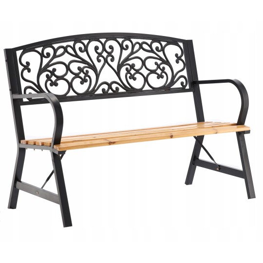Elegáns kerti pad 120x56x87 cm