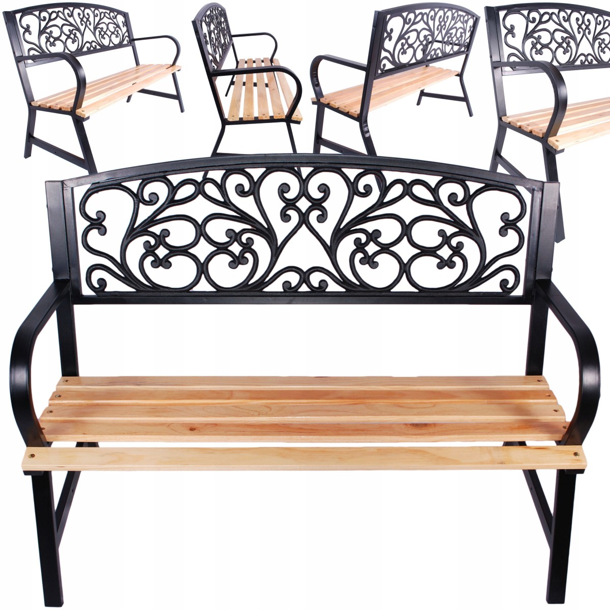 Elegáns kerti pad 120x56x87 cm