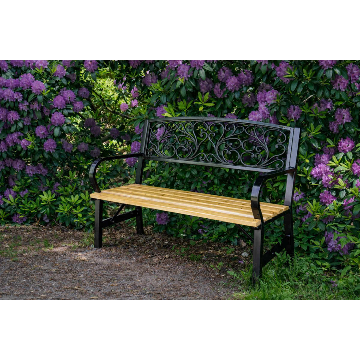 Elegáns kerti pad 120x56x87 cm