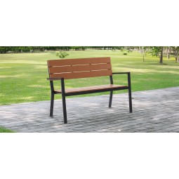 Modern kerti padok barna színben 118 x 54 x 77 cm