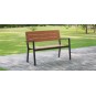 Modern kerti padok barna színben 118 x 54 x 77 cm