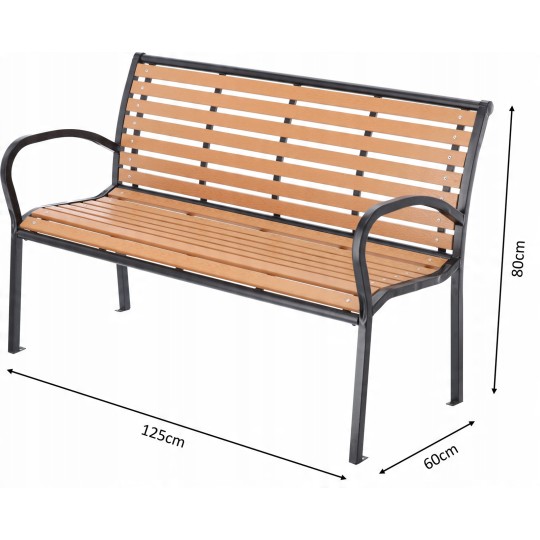 Nagy kerti pad, fa hatású 125 x 60 x 80 cm