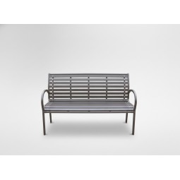 Sötétbarna kerti pad 125x60x80 cm