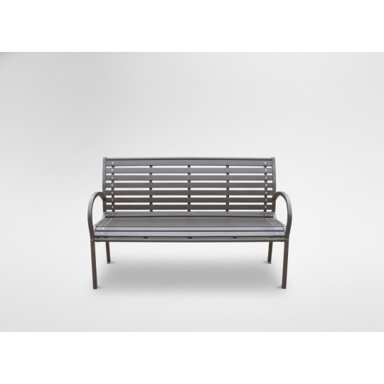 Sötétbarna kerti pad 125x60x80 cm