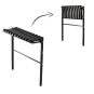 Összecsukható temetői pad 68 cm