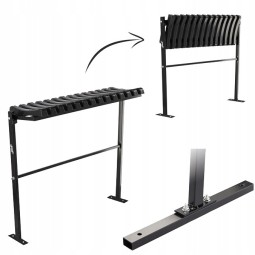 Temetői pad 86 cm talppal | Összecsukható fekete