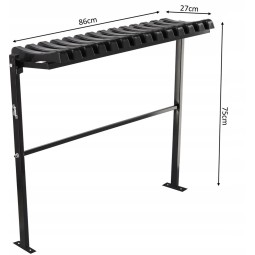 Temetői pad 86 cm talppal | Összecsukható fekete