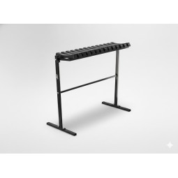 Temetői pad 86 cm talppal | Összecsukható fekete