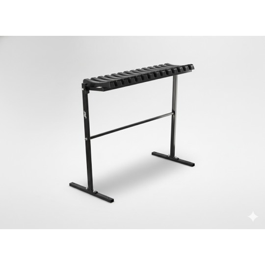 Temetői pad 86 cm talppal | Összecsukható fekete