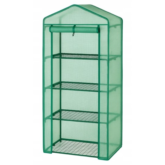 Mini kerti palántanevelő polcokkal