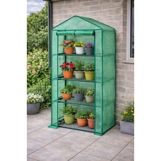 Palántanevelő polcokkal erkélyre 69x49x125