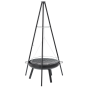 Háromlábas függő grill, 60 cm – állítható sütőrács, magasság 150 cm