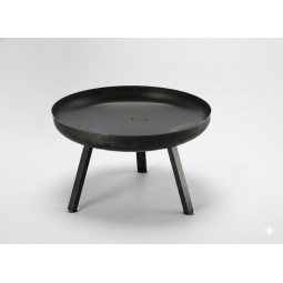 Kerti acél tűzrakó 60 × 36 cm – 2 mm vastag acél, levehető lábak