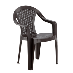 Barna műanyag székek fedett helyre – 78 cm