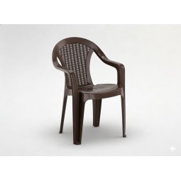 Barna műanyag székek fedett helyre – 78 cm
