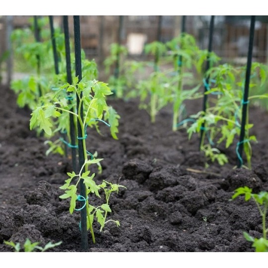 Acél kerti karók bevonattal, 147x11 - 20 db