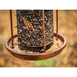 Madáretető Strend Pro, madaraknak, 32×17 cm, 950 ml, műanyag, fém rács