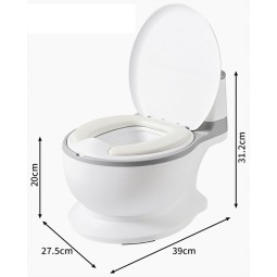 Interaktív rózsaszín gyerek WC hanggal