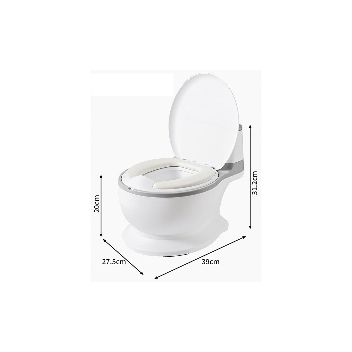 Interaktív rózsaszín gyerek WC hanggal