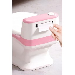 Interaktív rózsaszín gyerek WC hanggal