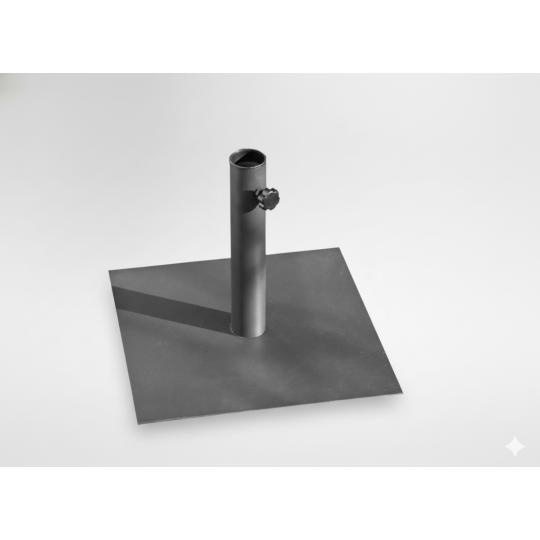 Fém napernyőtalp 40 × 40 cm – szürke