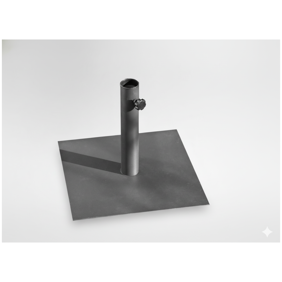 Fém napernyőtalp 40 × 40 cm – szürke