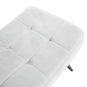 HABEN lábtartós fotel, világosszürke Velvet szövet / fekete váz