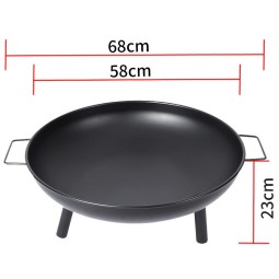 Kerti acél tűzrakóhely 60 cm