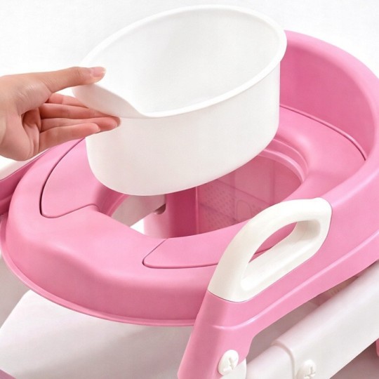 Gyermek WC-szűkítő létrával 3 az 1-ben – bili, fellépő és alátét
