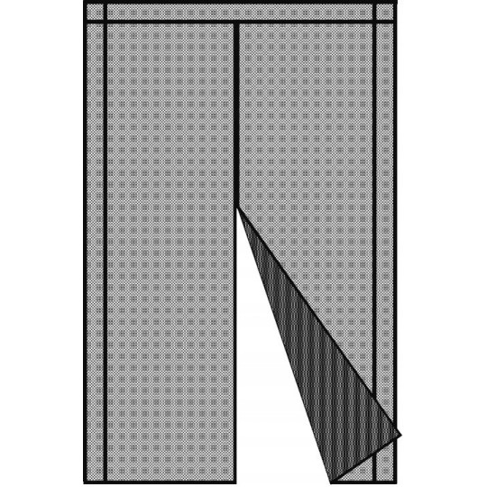 Mágneses rovarháló ajtóra 80/90/100 × 210/220 cm fehér