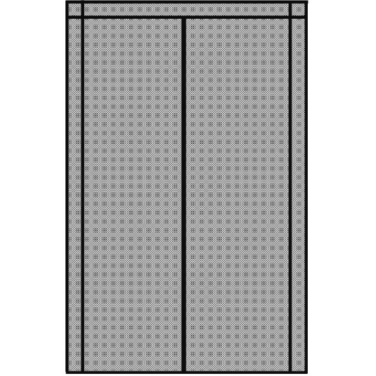 Mágneses rovarháló ajtóra 80/90/100 × 210/220 cm fehér