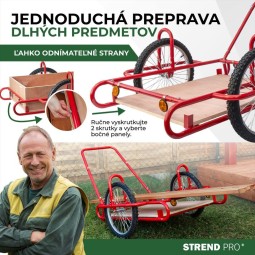 Optimus szállítókocsi fa platóval 240 kg