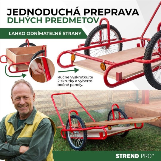 Optimus szállítókocsi fa platóval 240 kg