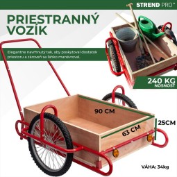 Optimus szállítókocsi fa platóval 240 kg